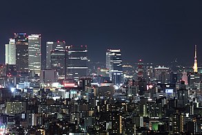 Nagoya night view seen from Higashiyama Sky Tower (2020)