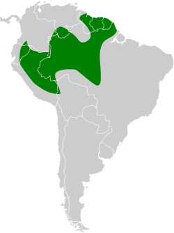 Distribución geográfica del mosquerito canelo.
