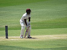 Nkrumah Bonner batting at Perth Stadium, First Test Australia versus West Indies, 2 December 2022 02.jpg