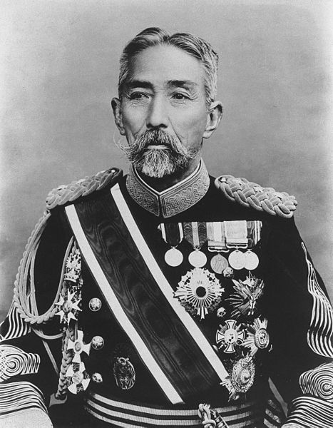 Marquis Nozu Michitsura, a field marshal in the early Imperial Japanese Army. He was appointed as chief of staff of the Imperial Guard (Japan) in 1874