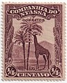 The ¼ centavo value from the 1921 Nyassa Company definitive issue