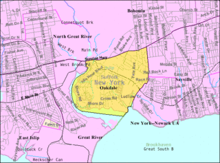 <span class="mw-page-title-main">Oakdale, New York</span> Hamlet and census-designated place in New York, United States