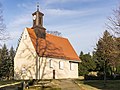 Church with furnishings, churchyard, enclosure wall and memorial for the fallen of the First World War