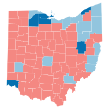 County Flips:
Democratic
Hold
Gain from Republican
Republican
Hold Ohio County Flips 2008.svg