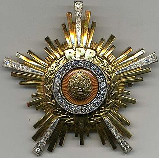 <span class="mw-page-title-main">Order of the Star of the Romanian Socialist Republic</span>