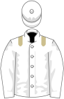 White, beige epaulets