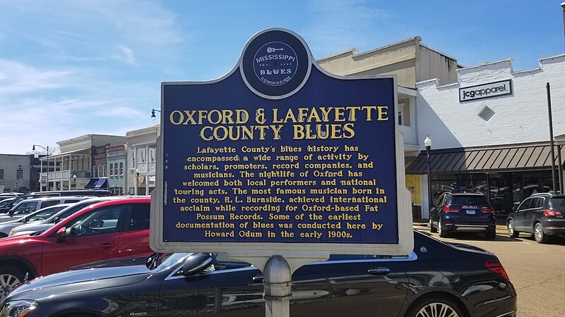 File:Oxford & Lafayette County Blues - Mississippi Blues Trail Marker.jpg