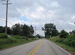 PA 99 southbound in Venango Township