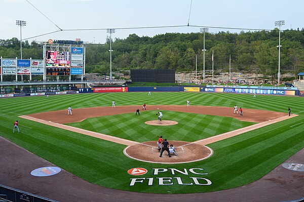 PNC Field as seen from behind home plate