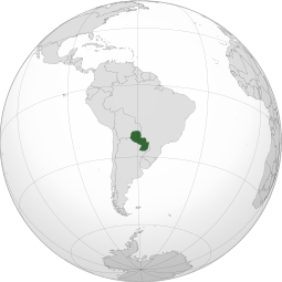 Localização de República do Paraguai