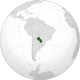 Localização República do Paraguai