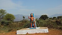 Painted Statue in Poovankurichi near Mela Kulam