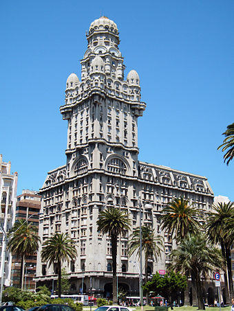 Palacio Salvo, built in Montevideo from 1925 to 1928, was once the tallest building in Latin America.