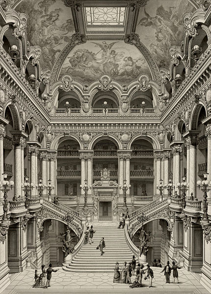 File:Palais Garnier Grand Escalier d'Honneur - Garnier 1880 vol2 plate8.jpg