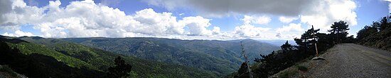 Panorama du mont Ida de Troade.