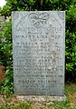 Nineteenth-century tombstone outside St Peter's Church in Fremington.