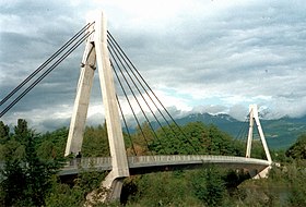 Illustratives Bild des Artikels über die Meylan-Fußgängerbrücke