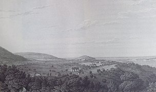 Patara vanuit het noorden bezien in 1811.