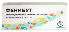 Olainfarm's pharmaceutical phenibut sold in Russia. Phenibut from Russia.png