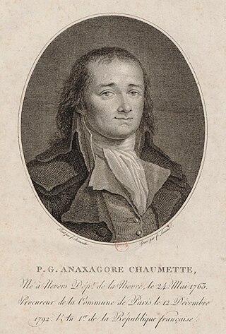 <span class="mw-page-title-main">Pierre Gaspard Chaumette</span> 18th-century French politician