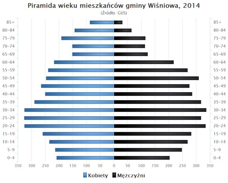 Plik:Piramida wieku Gmina Wisniowa Podkarpackie.png