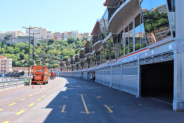 New pit garages