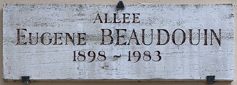 File:Plaque Allée Eugène Beaudouin - Paris XVI (FR75) - 2021-08-20 - 1.jpg