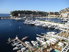 Vue depuis le Yacht Club de Monaco