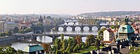 Vltava's bridges, Prague, Czech Republic