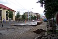 Čeština: Rekonstrukce tramvajové trati Flora - Vinohradské vodárna v Praze na Vinohradech English: Reconstruction of the tram trac Flora - Vinohradská vodárna in Prague-Vinohrady, CZ Русский: Реконструкция трамвайной дороги, Прага-Винохрады Ческая республика