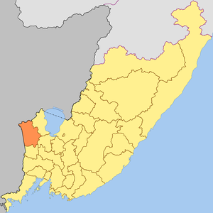 Határkerület Határvidéki önkormányzati körzet a térképen