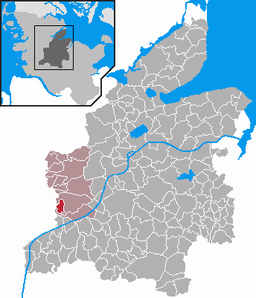 Läget för kommunen Prinzenmoor i Kreis Rendsburg-Eckernförde