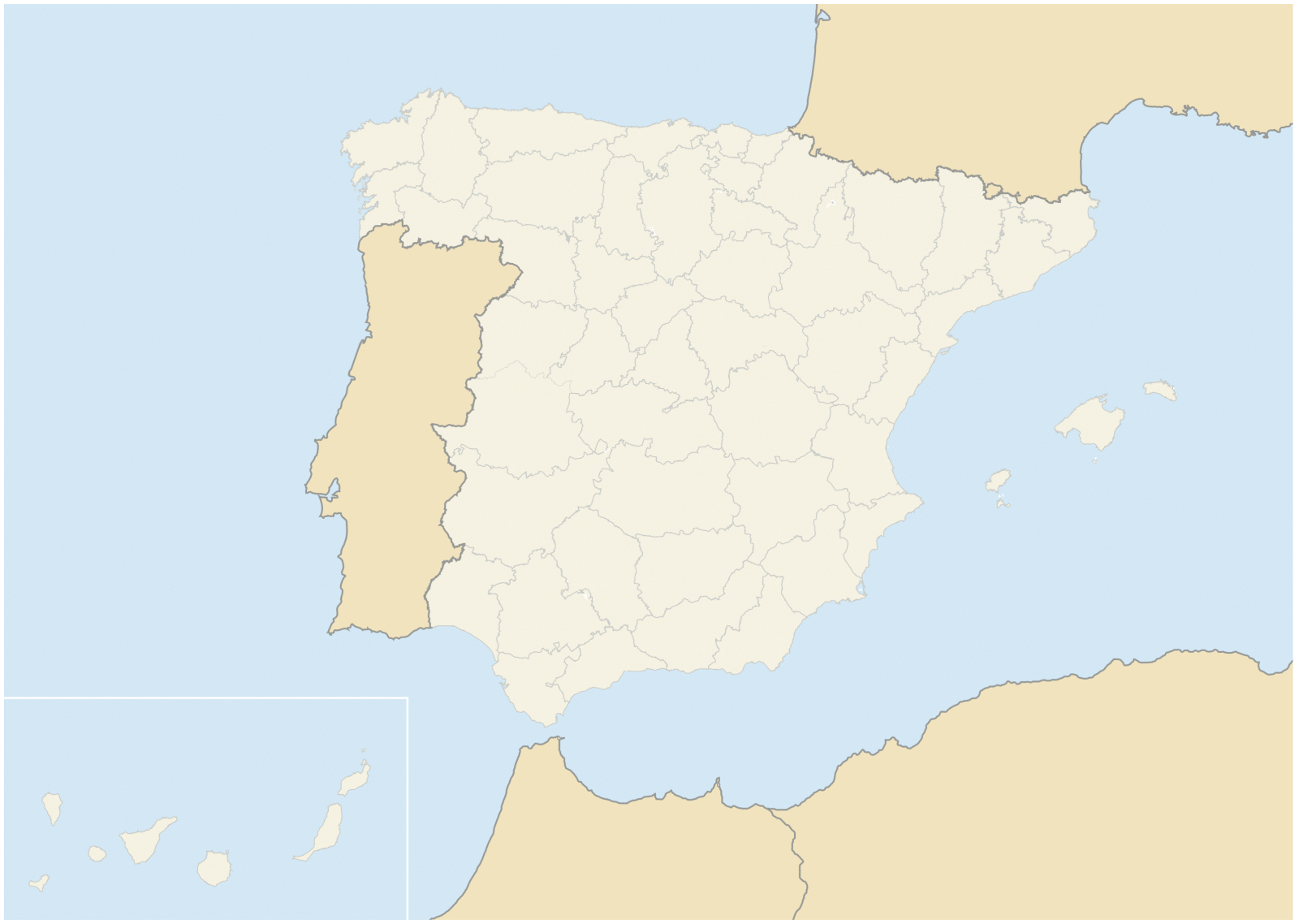 Parte occidental de españa