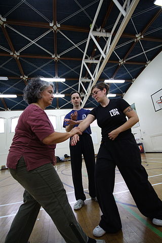 <span class="mw-page-title-main">Pushing hands</span> Two-person training routine