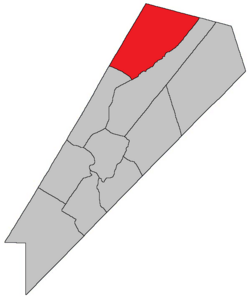 Lage in Queens County, New Brunswick.