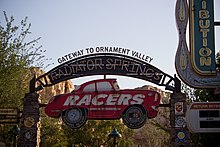 Entrance sign Radiator Springs Racers entrance sign.jpg
