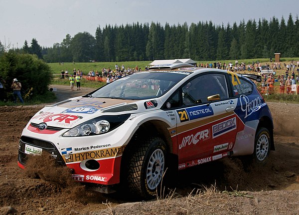 Prokop during the 2010 Rally Finland.