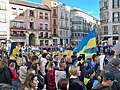 Concentración por Ucrania en la plaza de la Constitución, 2024-02-24.