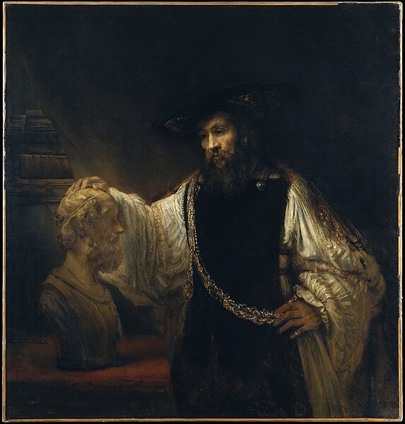 File:Rembrandt - Aristotle with a Bust of Homer - Google Art Project.jpg