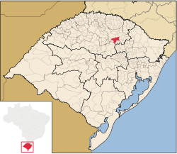 Localização de Marau no Rio Grande do Sul