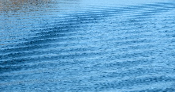 Rippled wake wave in Gullmarsfjorden at Sämstad