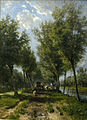 The road to Polsbroekerdam, 1860, by Jan Willem van Borselen