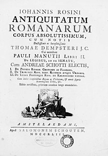 Rosinus, Iohannes – Antiquitatum romanarum corpus absolutissimus, 1743 – BEIC 11515232.jpg