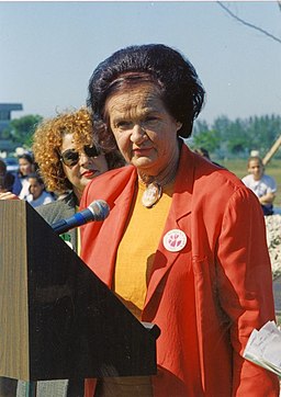 Roxcy Bolton speaking during time capsule burial at the Women's Park in Miami