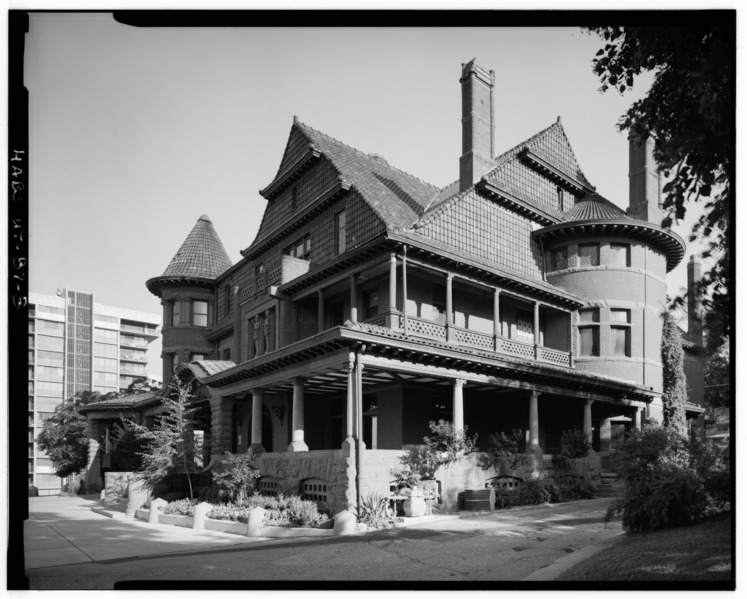 File:SOUTH AND EAST SIDES - Alfred W. McCune House, 200 North Main Street, Salt Lake City, Salt Lake County, UT HABS UTAH,18-SALCI,27-8.tif