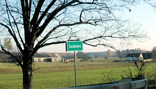 Sadoleś Village in Masovian Voivodeship, Poland