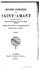 Saint-Amant - Œuvres complètes, Livet, 1855, volume 1.djvu