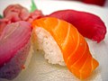 Maguro, Salmon, and Hamachi