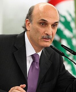 Samir Geagea Lebanese politician and former warlord