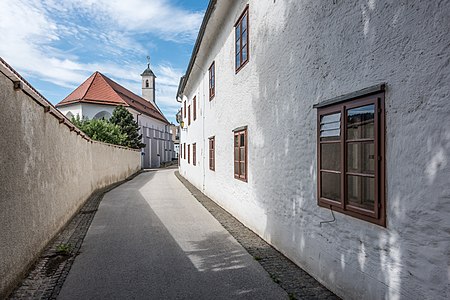 Former citizen`s hospital and monastery church Our Lady on Bürgergasse, Sankt Veit an der Glan, Carinthia, Austria